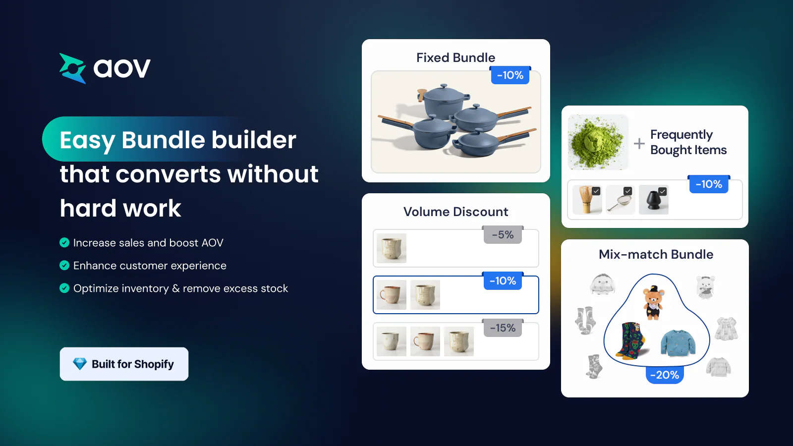 AOV Volume Discounts & Bundles to automate tiered price